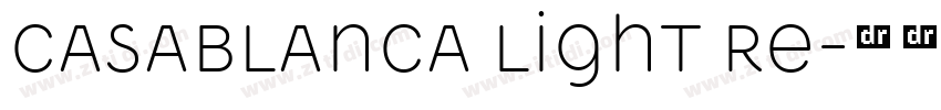 Casablanca Light Re字体转换 Casablanca Light Re字体转换